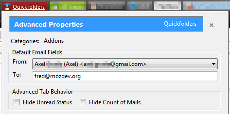 Default email fields