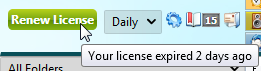 renew QuickFolders license